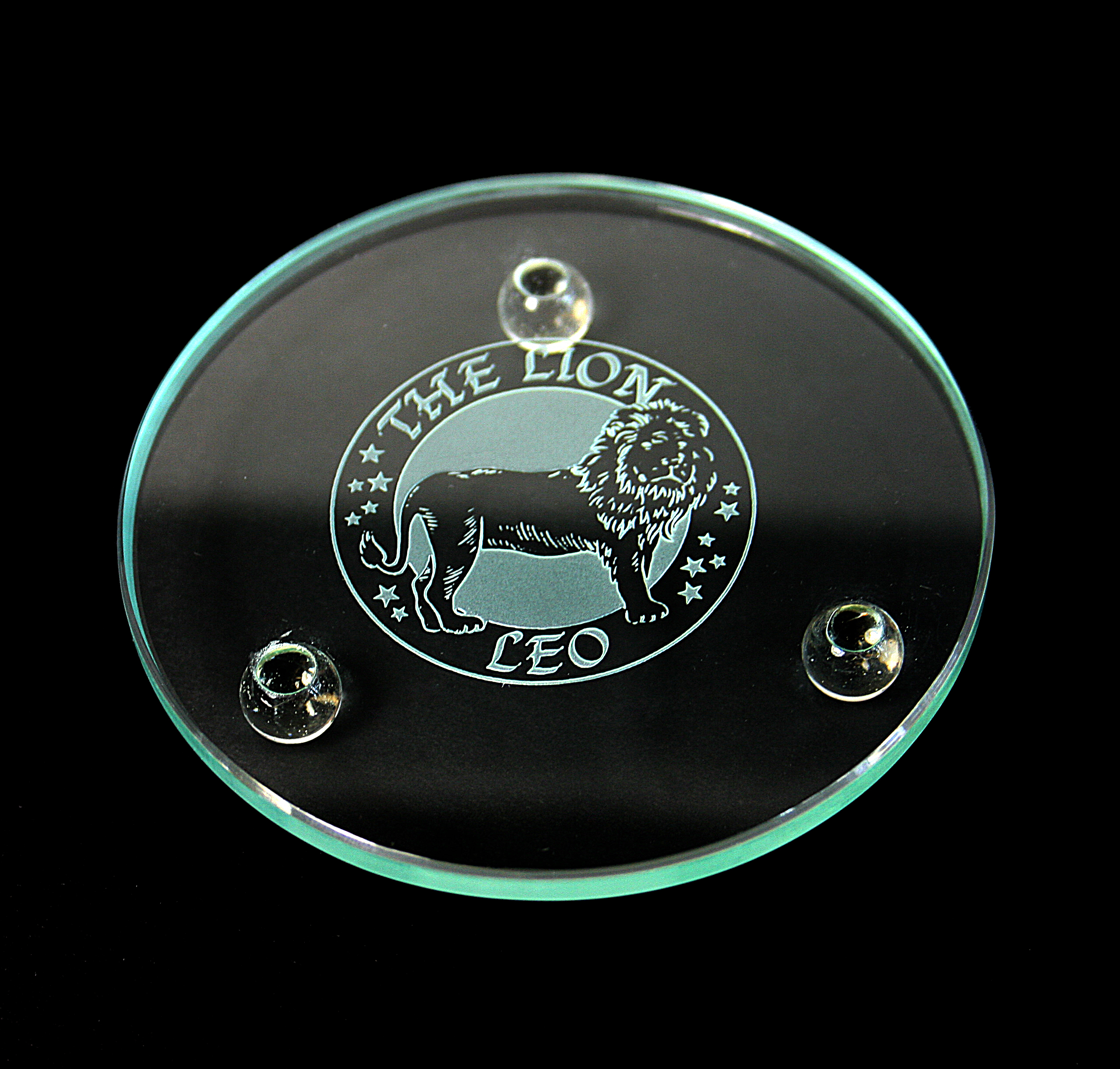 Leo (Round Glass Coaster)