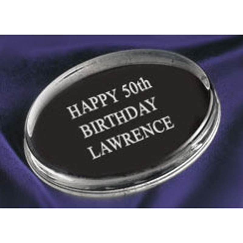 Oval Paperweight
