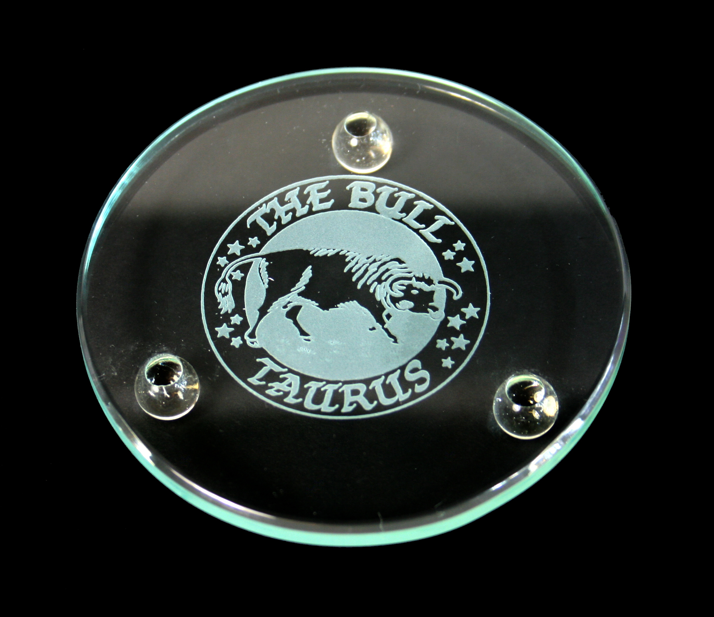 Taurus (Round Glass Coaster)